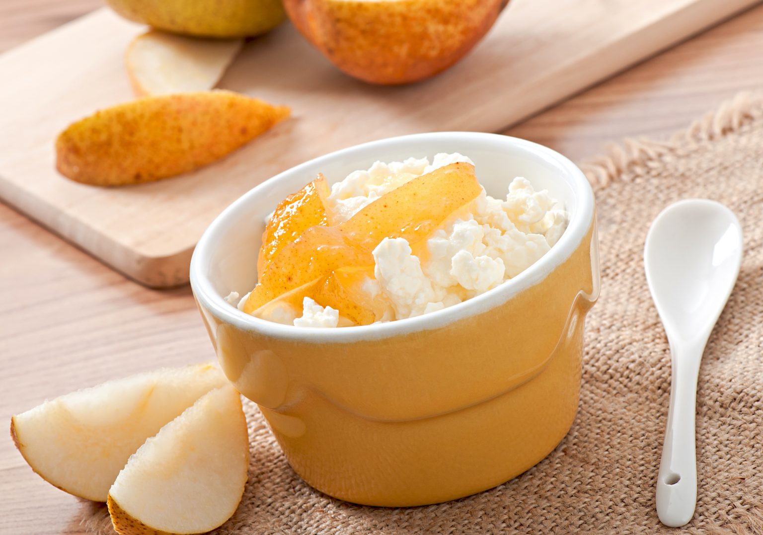 Cottage Cheese Cream & Pear Compote Cook for Your Life