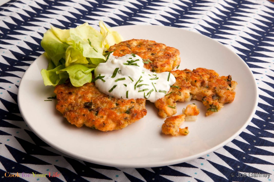 Salmon Cakes With Lemon Yogurt Sauce Cook for Your Life